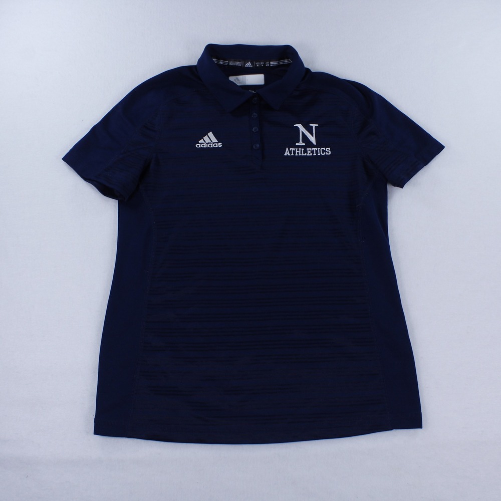 Adidas Climalite Northwestern Wildcats Athletics Navy Blue Polo Shirt Women's M